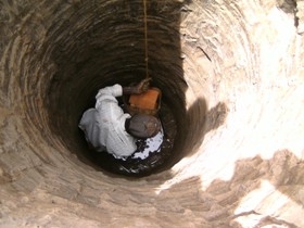 digging the well was the first thing we did at the new site