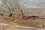 Those pesky termites seem to home in on the joints - perhaps they know its the best place to weaken the roof so it will fall in.