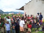 Zimbabwean orphans 2009 being fed at Beulah Heigths with food from Aid2Africa.co.uk