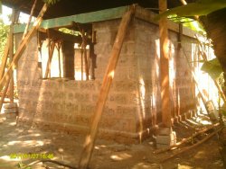 The new kitchen being built in Tanzania