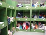 final sorting bay where the different types are seperated