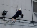 Raising money by abseiling 100 feet from the top of an hotel for children in Africa can be fun!