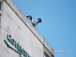 Raising money by abseiling 100 feet from the top of an hotel for children in Africa can be fun!