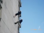 Raising money by abseiling 100 feet from the top of an hotel for children in Africa can be fun!